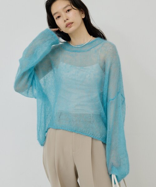 GALLARDAGALANTE ニット セーター モヘアリングシアーニット