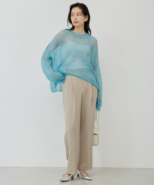 GALLARDAGALANTE ニット セーター モヘアリングシアーニット