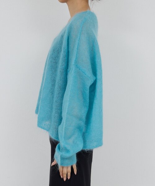 ニット セーター モヘヤリングシアーニット レディース GALLARDAGALANTE ニット セーター モヘアリングシアーニット