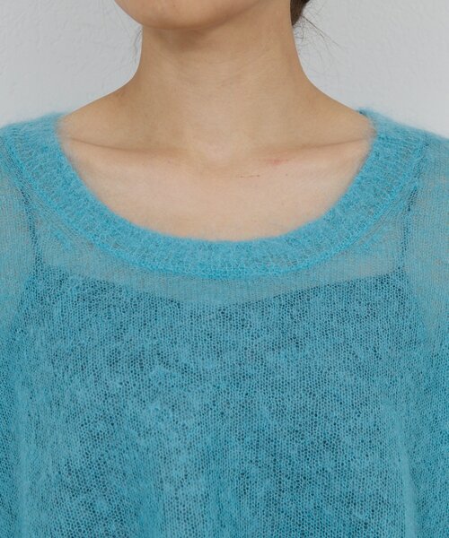 ニット セーター モヘヤリングシアーニット レディース GALLARDAGALANTE ニット セーター モヘアリングシアーニット