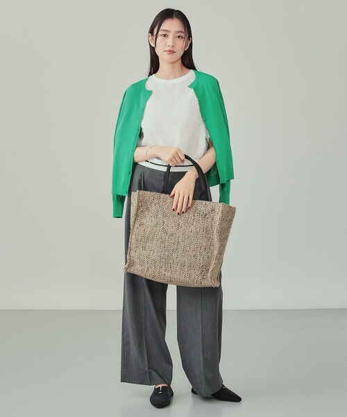 INDIVI（インディヴィ） トートバッグ 「選べる柄バリエ」スクエア