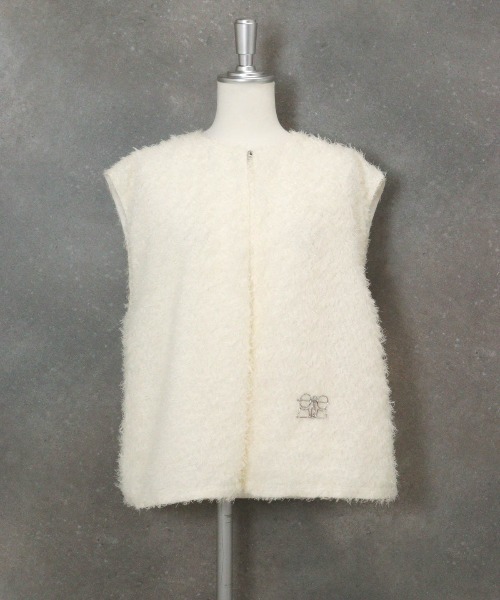 STUDIO PICONE ベスト ジレ フェザーライクベスト レディース