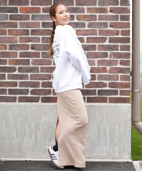 RVCA（ルーカ） ロング スカート MAXI PENCIL SKIRT リブニット
