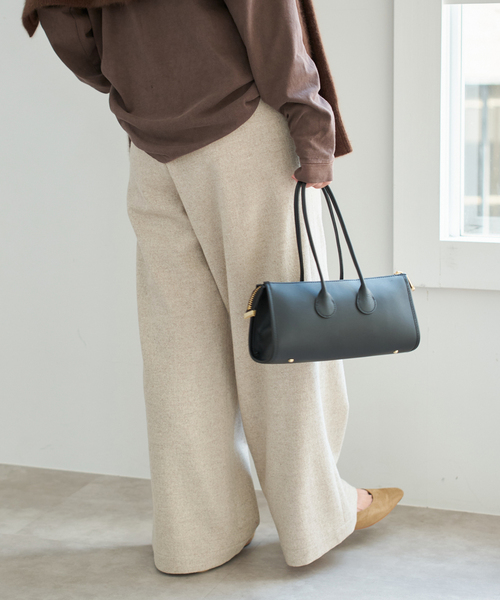 SUBLATIONS ツイードイージーワンタックフレアパンツ SUBLATIONS