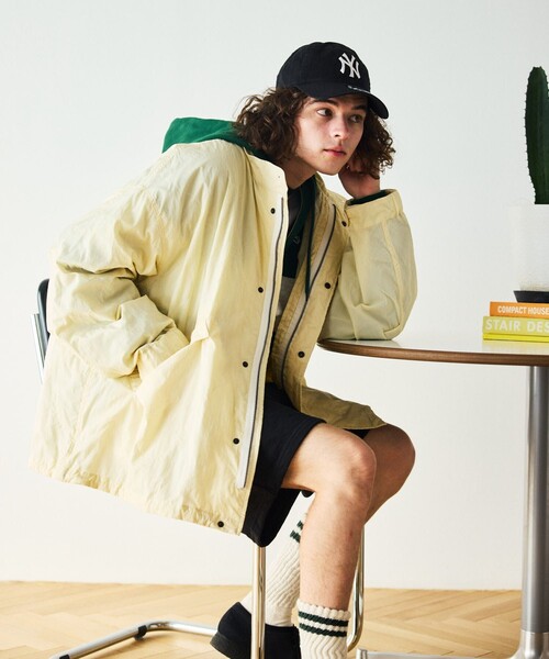 「HINSON」 ブルゾン LARGE オリーブ メンズ_画像3