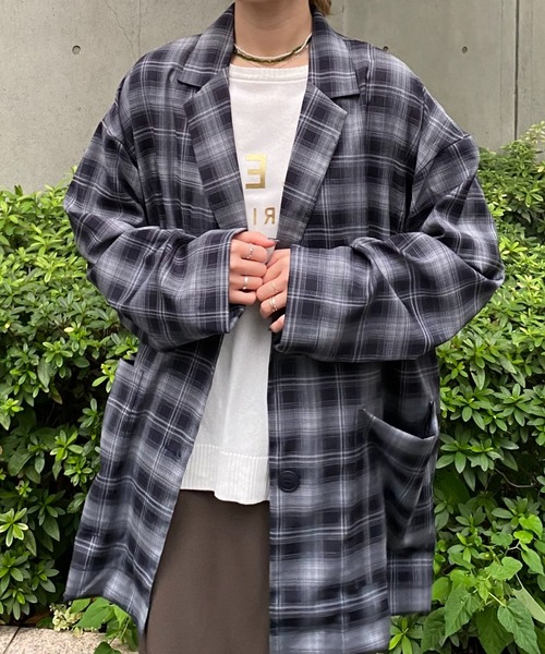 terrace ジャケット テーラードジャケット チェックテーラードシャツ