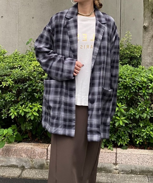 terrace ジャケット テーラードジャケット チェックテーラードシャツ