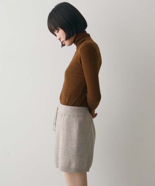 full/fill. パンツ rib knit short pants / リブニットショートパンツ