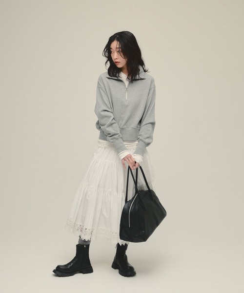 トレーナー スウェット 「eL」Half Zip Sweat Pullover/581448