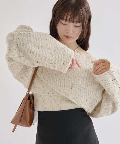mystic ニット セーター 「ZOZOWEEK限定価格！」クロスニットスリット