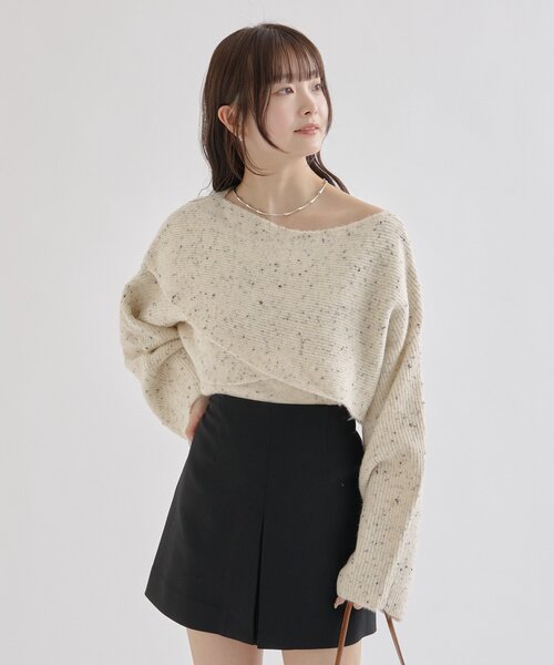 mystic（ミスティック） ニット セーター 「今すぐお届け可能前後2WAY