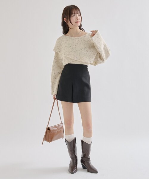 mystic ニット セーター 「ZOZOWEEK限定価格！」クロスニットスリット