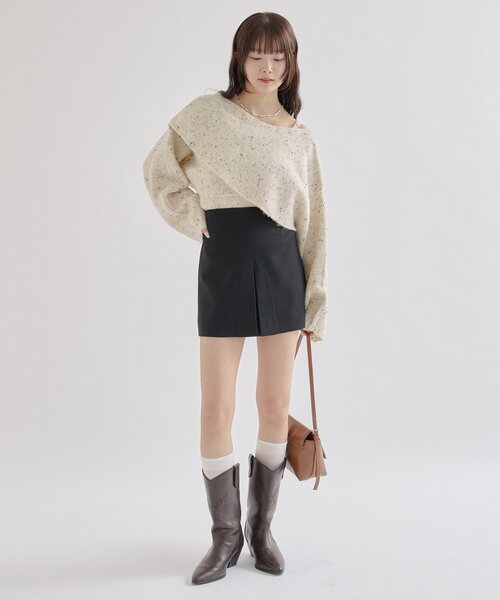 mystic（ミスティック） ニット セーター 「今すぐお届け可能前後2WAY