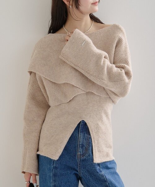 専用ページitami様 mystic ニット セーター 「ZOZOWEEK限定価格！」クロスニットスリット