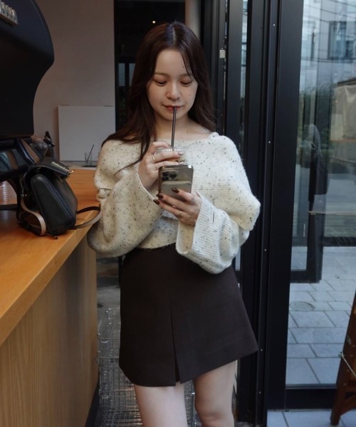 mystic（ミスティック） ニット セーター 「今すぐお届け可能前後2WAY