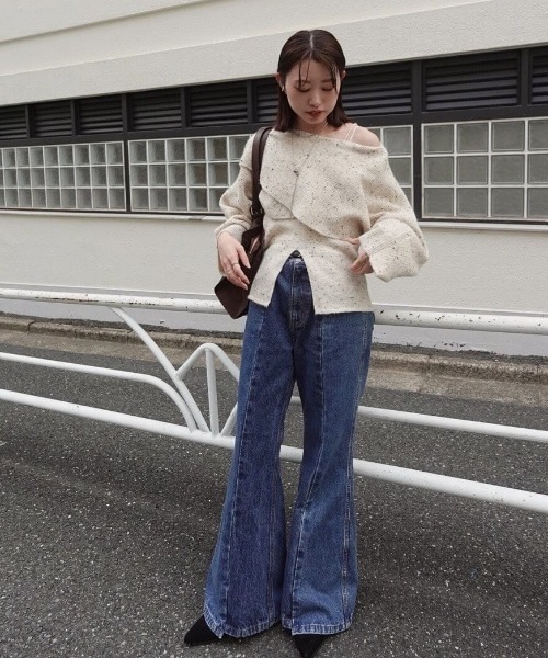 mystic（ミスティック） ニット セーター 「今すぐお届け可能前後2WAY