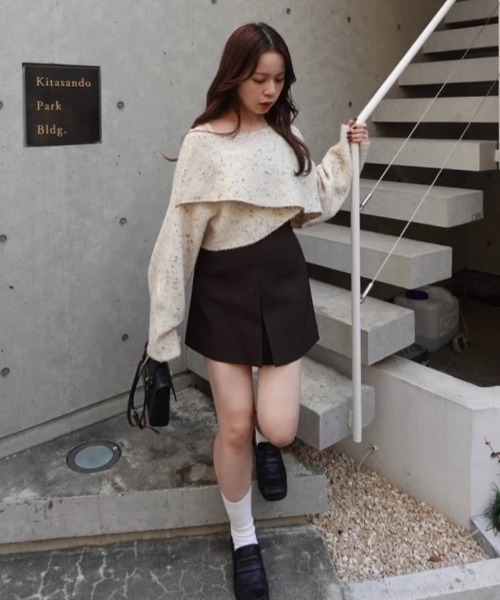 mystic（ミスティック） ニット セーター 「今すぐお届け可能前後2WAY