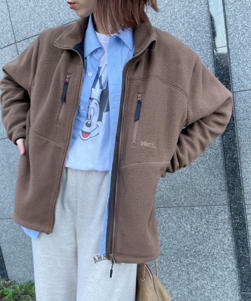 マーモット フリースジャケット S ブラウン レディース Marmot アウトドアウェア 中古】マーモット フリースジャケット S ブラウン レディース Marmot