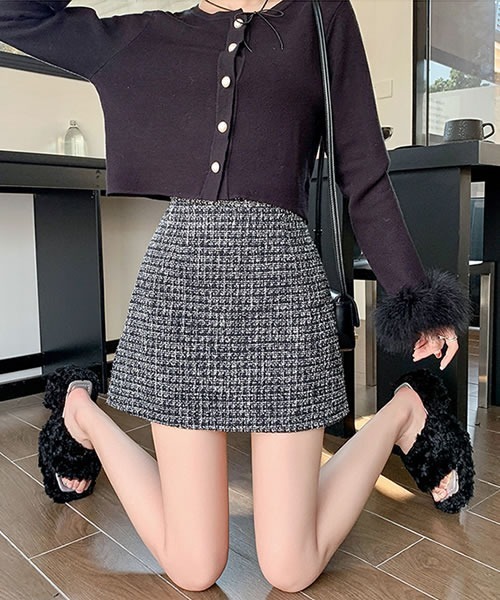 スカート ツイード台形ミニスカート : ZOZOTOWN Yahoo!店 - 通販