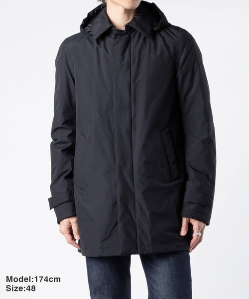 HERNO ブラック ロングダウンジャケット46サイズ HERNO（ヘルノ） ダウンジャケット ダウン HERNO LAMINAR DOWN JACKET