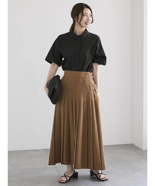 「Te chichi」 半袖シャツ F サックスブルー レディース_画像7