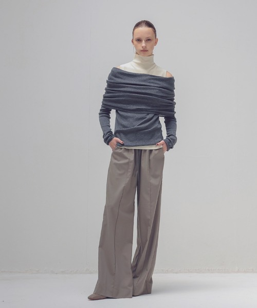 「DRESSLAVE」 長袖ニット 38 グレー レディース_画像7