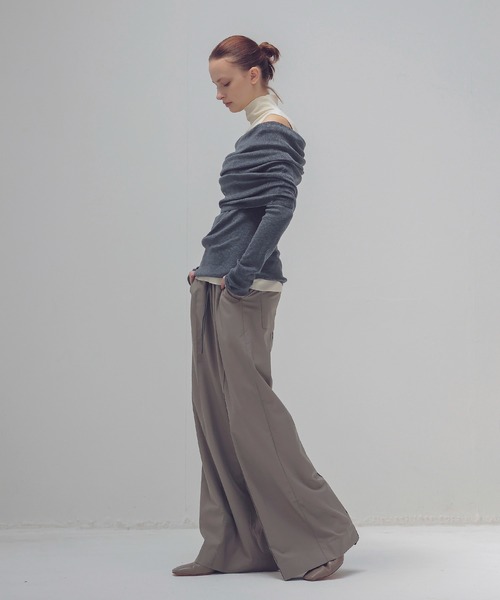 「DRESSLAVE」 長袖ニット 38 グレー レディース_画像8