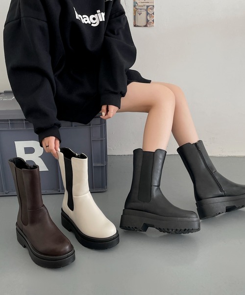 「Shoes in Closet」 ショートブーツ S ブラック レディース_画像8