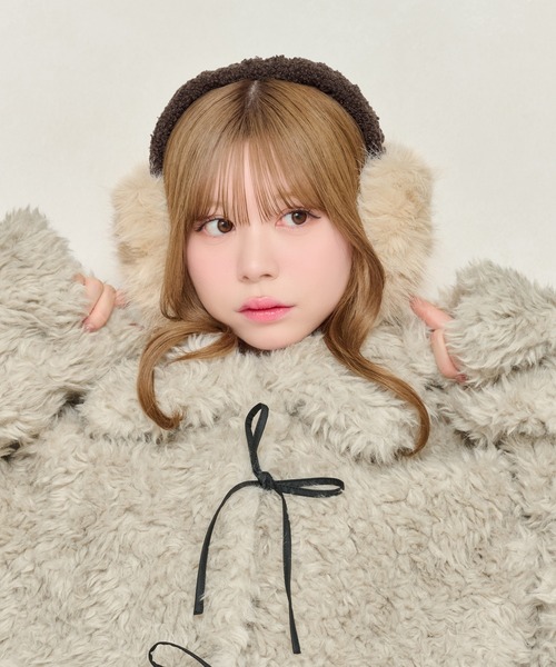 新品未使用♡ファーイヤーマフ♡シャネ apres jour（アプレジュール） 耳当て イヤーマフ 「apres jour×ARIAZ