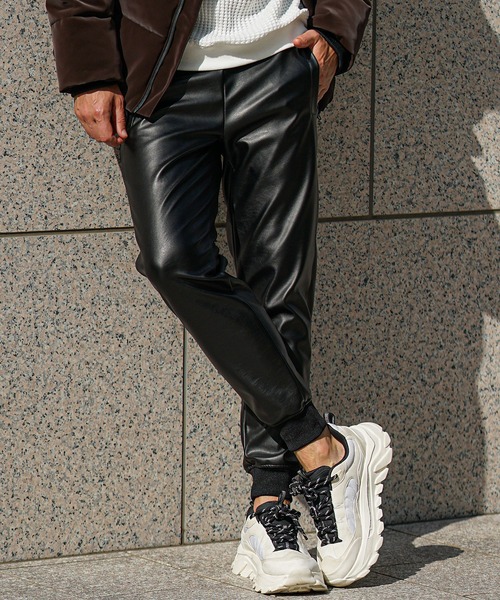 SOMEDIFF（サムディフ） セットアップ 「SOMEDIFF」PUレザーフルジップ