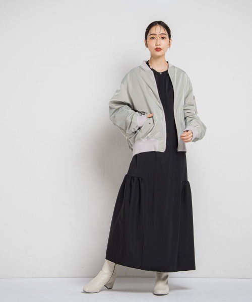 「Droite lautreamont」 長袖ワンピース S ピンク レディース_画像3