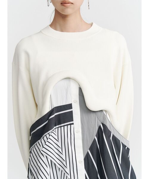 UN3D.（アンスリード） ニット セーター EDGE WAVE SHORT KNIT
