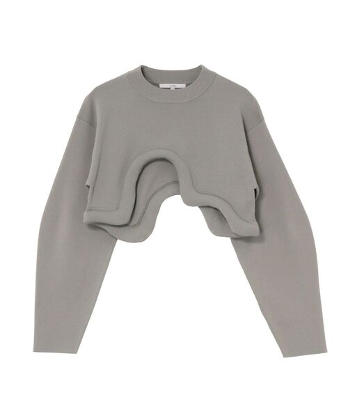 UN3D. 2026SS「EDGE WAVE SHORT KNIT」 UN3D.（アンスリード） ニット セーター EDGE WAVE SHORT KNIT