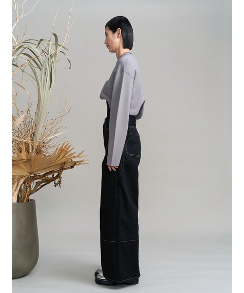 UN3D.（アンスリード） ニット セーター EDGE WAVE SHORT KNIT