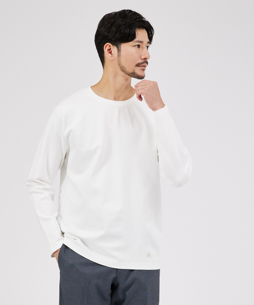 ABAHOUSE（アバハウス） tシャツ Eco Vero ストレッチポンチ ロンT