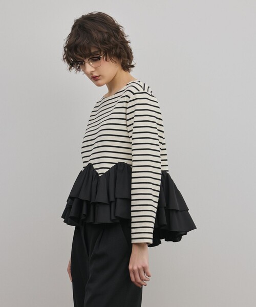 Diagram  袖フリルニットTOP （36） Diagram tシャツ タフタフリルカットトップ レディース : ZOZOTOWN