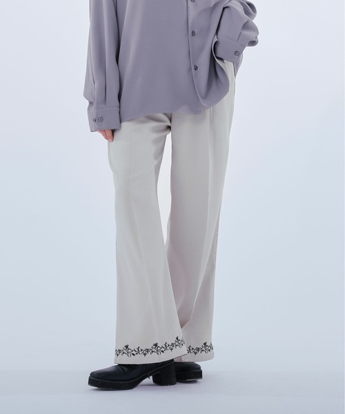「Ellno Loset」 パンツ MEDIUM アイボリー メンズ_画像3