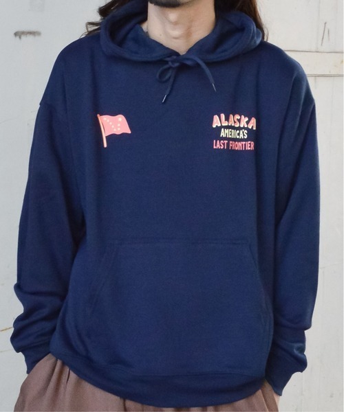 MODISH GAZE（モディッシュガゼ） パーカー ALASKAバックプリント