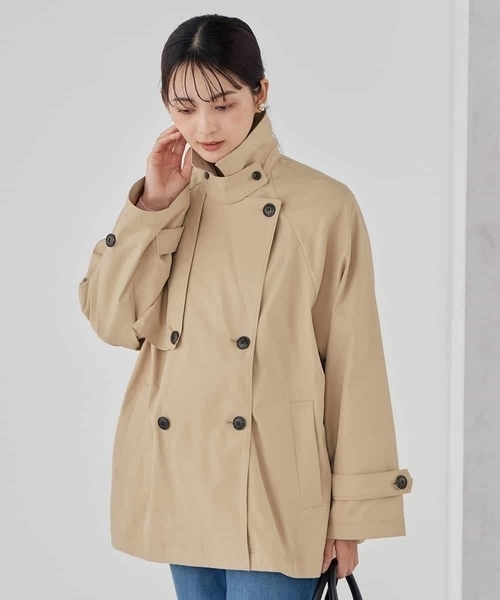 トレンチコート コート ミドルトレンチコート レディースの画像