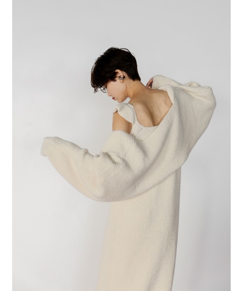 「Katrin TOKYO」 ニットワンピース FREE ヘザーグレー レディース_画像5