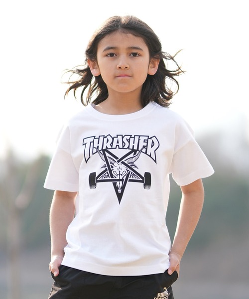 THRASHER（スラッシャー） tシャツ キッズ 半袖 Tシャツ クルーネック