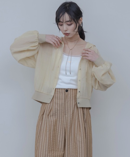 Eimee Law（エイミーロウ） ブルゾン アウター フーディー シアー