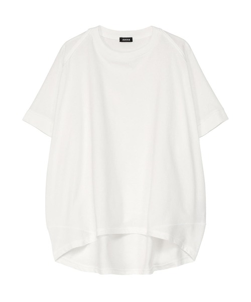 土曜までの価格❗️極美品　zucca 半袖カットソー ZUCCa（ズッカ） tシャツ 半袖 (S)ROUND CUT JERSEY / Tシャツ