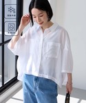 ブラウス シャツ 夏 半袖 「Aunely」ひ...の詳細画像5