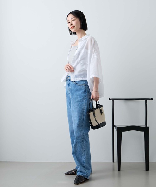 Aunely ブラウス シャツ 夏 半袖 「Aunely」ひんやり ダブルポケット