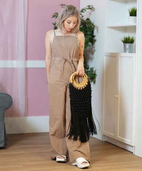 「ROXY」 オーバーオール M オリーブ レディース_画像9