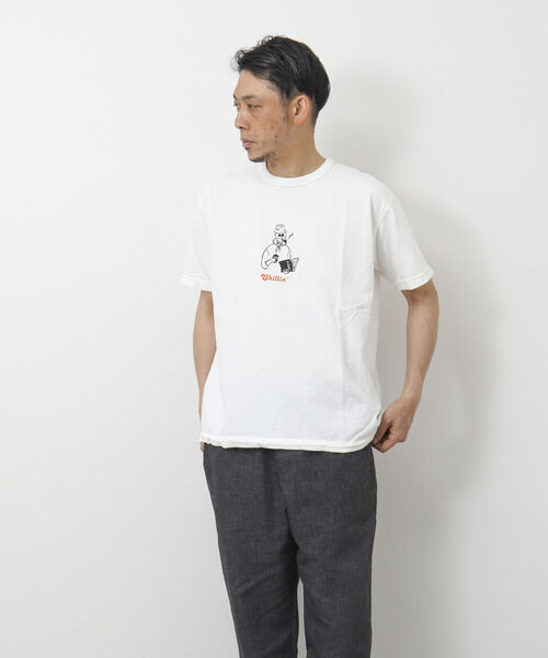 「BARNS OUTFITTERS」 半袖Tシャツ M ブラック メンズ_画像5