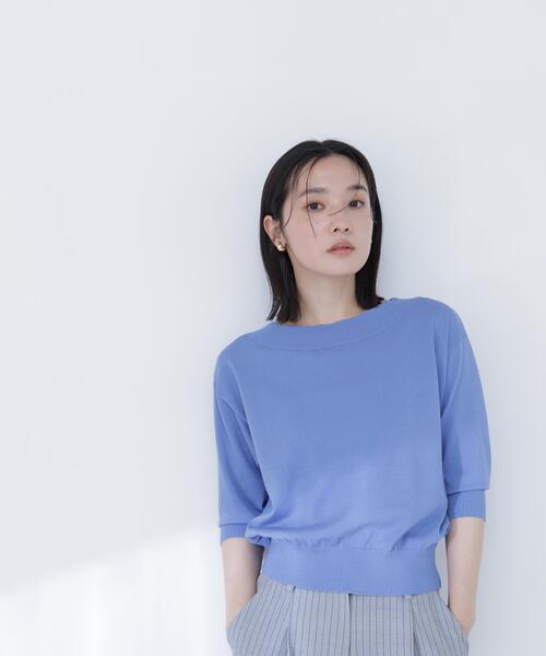 ニット セーター 「ちょうど、いい服」しれっと、できすぎニット レディースの画像