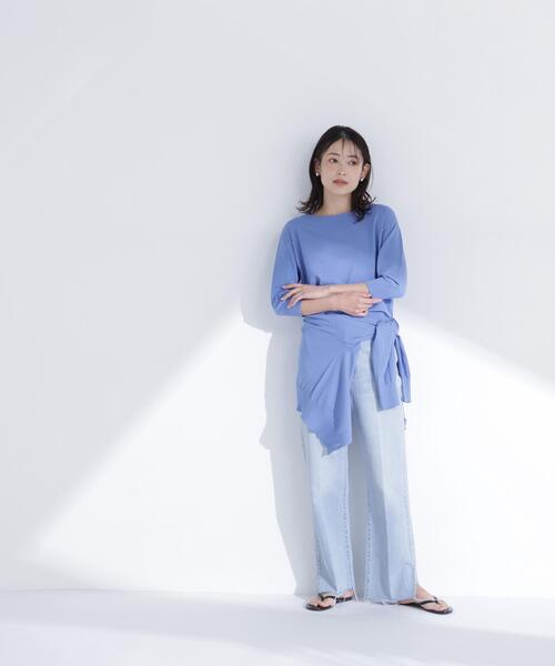 ニット セーター 「ちょうど、いい服」しれっと、できすぎニット レディースの画像