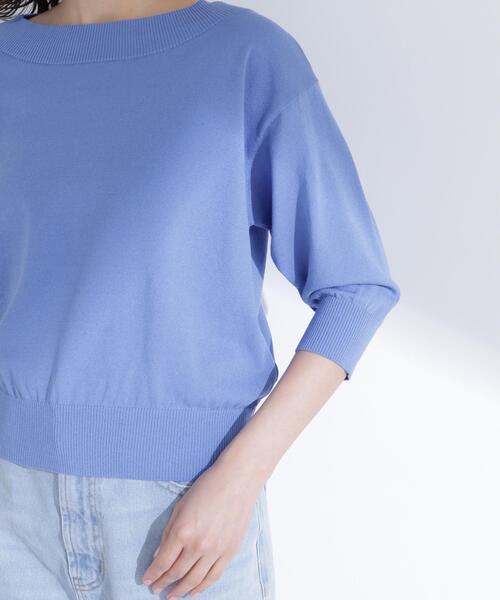 ニット セーター 「ちょうど、いい服」しれっと、できすぎニット レディースの画像